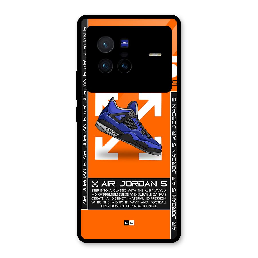 Amazing Air Shoes Glass Back Case for Vivo X80