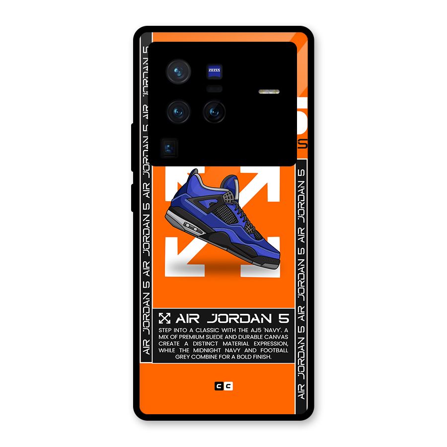 Amazing Air Shoes Glass Back Case for Vivo X80 Pro