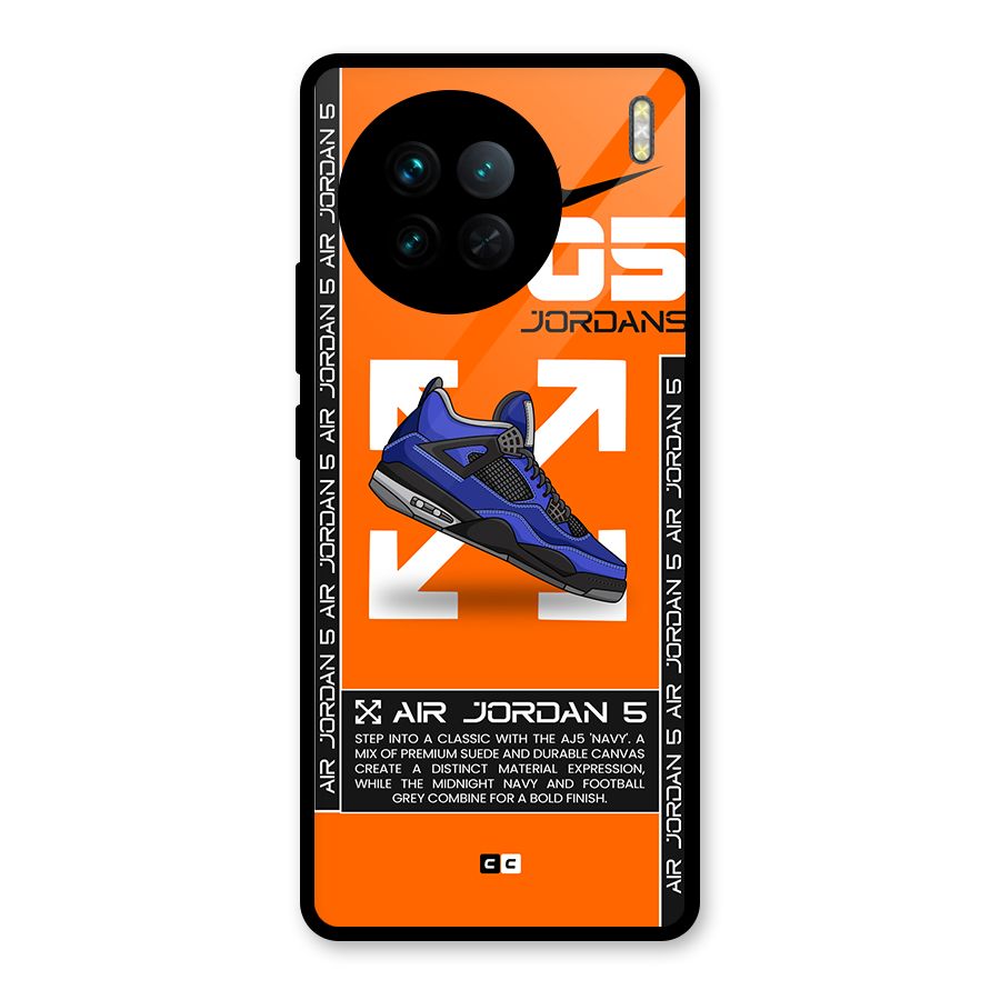 Amazing Air Shoes Glass Back Case for Vivo X90