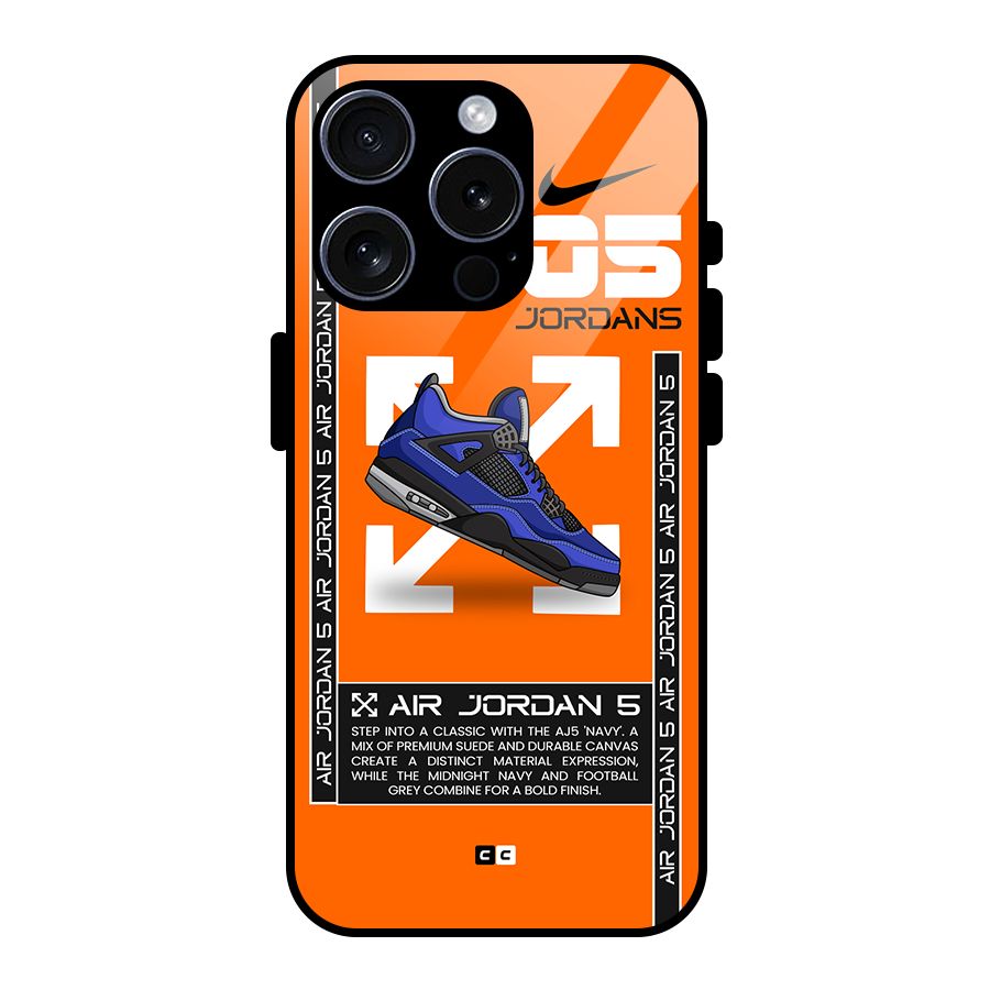 Amazing Air Shoes Glass Back Case for iPhone 15 Pro