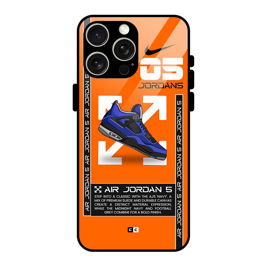 Amazing Air Shoes Glass Back Case for iPhone 15 Pro Max
