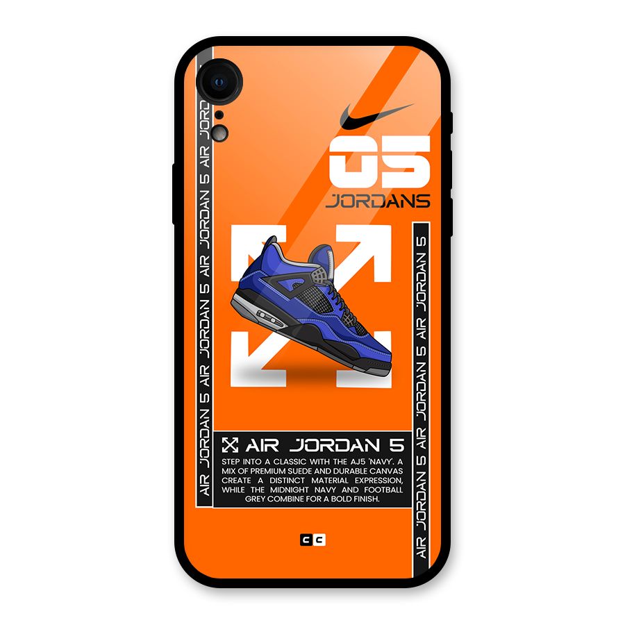 Amazing Air Shoes Glass Back Case for iPhone XR