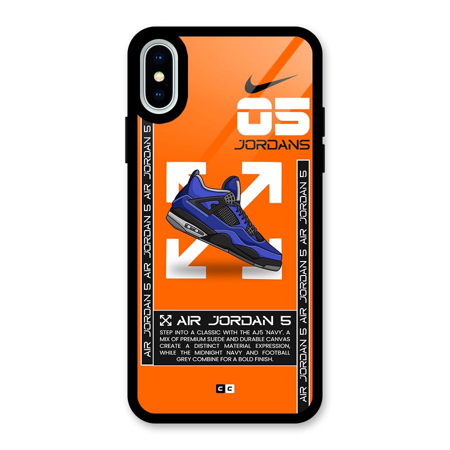 Amazing Air Shoes Glass Back Case for iPhone XS