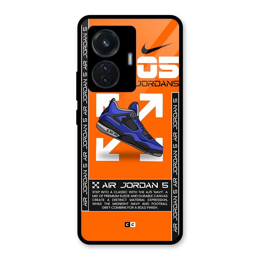 Amazing Air Shoes Glass Back Case for iQOO Z6 44W