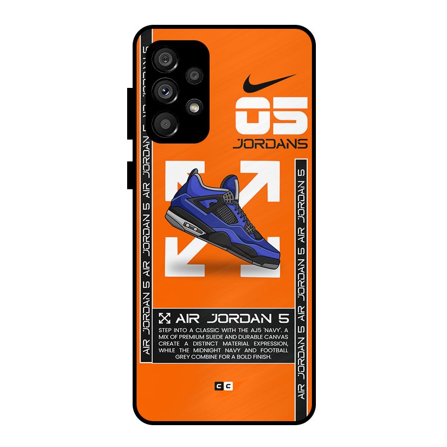Amazing Air Shoes Metal Back Case for Galaxy A73 5G
