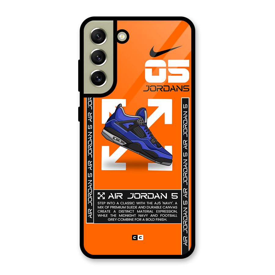 Amazing Air Shoes Metal Back Case for Galaxy S21 FE 5G (2023)