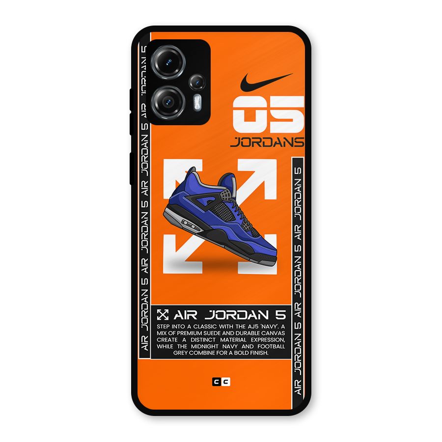 Amazing Air Shoes Metal Back Case for Moto G13