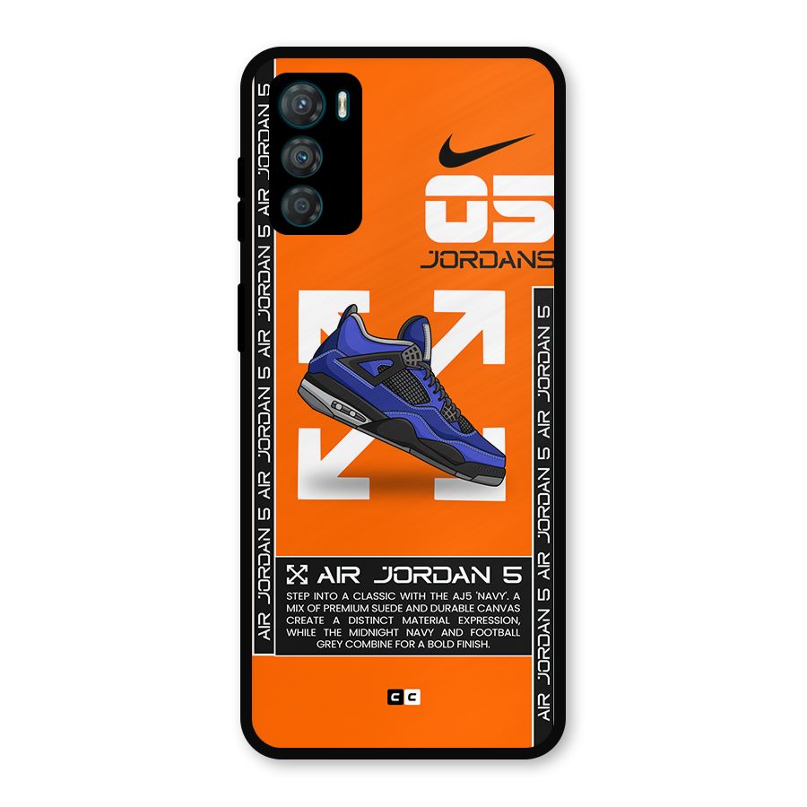 Amazing Air Shoes Metal Back Case for Moto G42