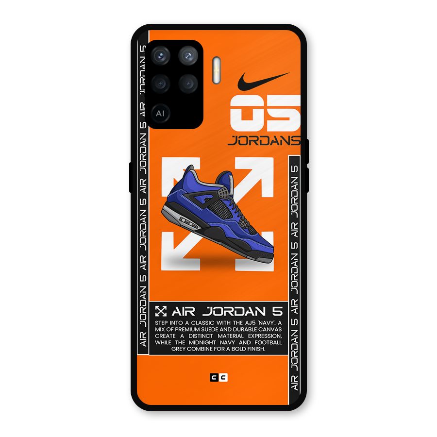 Amazing Air Shoes Metal Back Case for Oppo F19 Pro