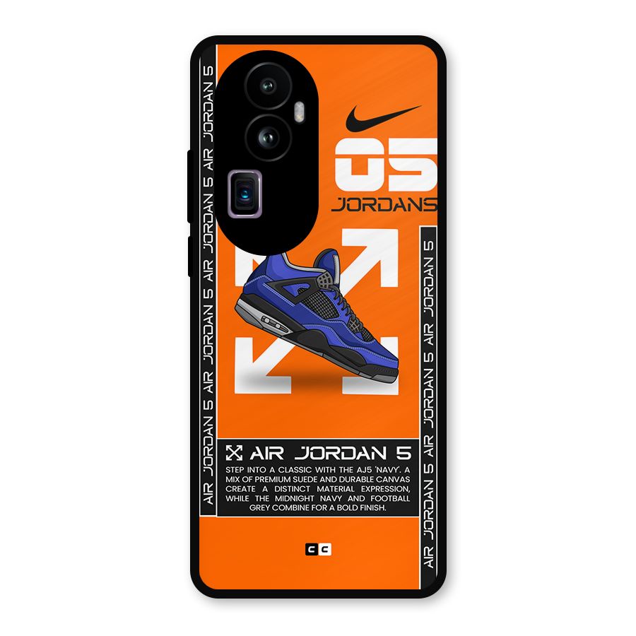 Amazing Air Shoes Metal Back Case for Oppo Reno10 Pro Plus