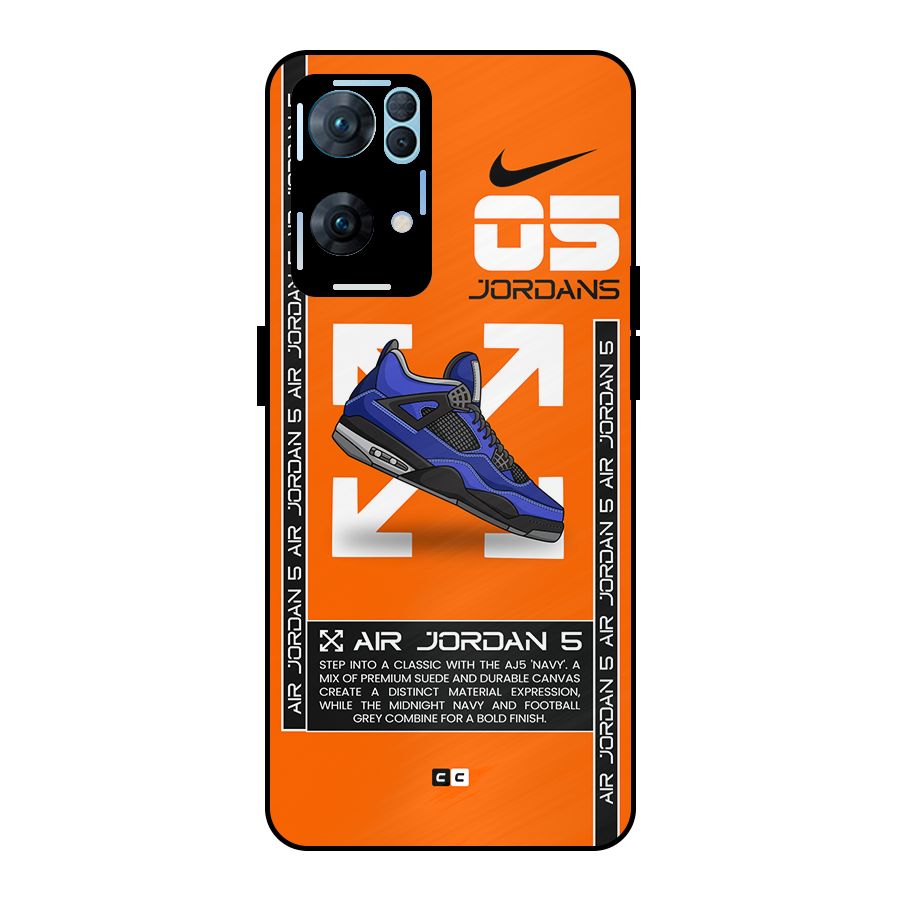 Amazing Air Shoes Metal Back Case for Oppo Reno7 Pro 5G