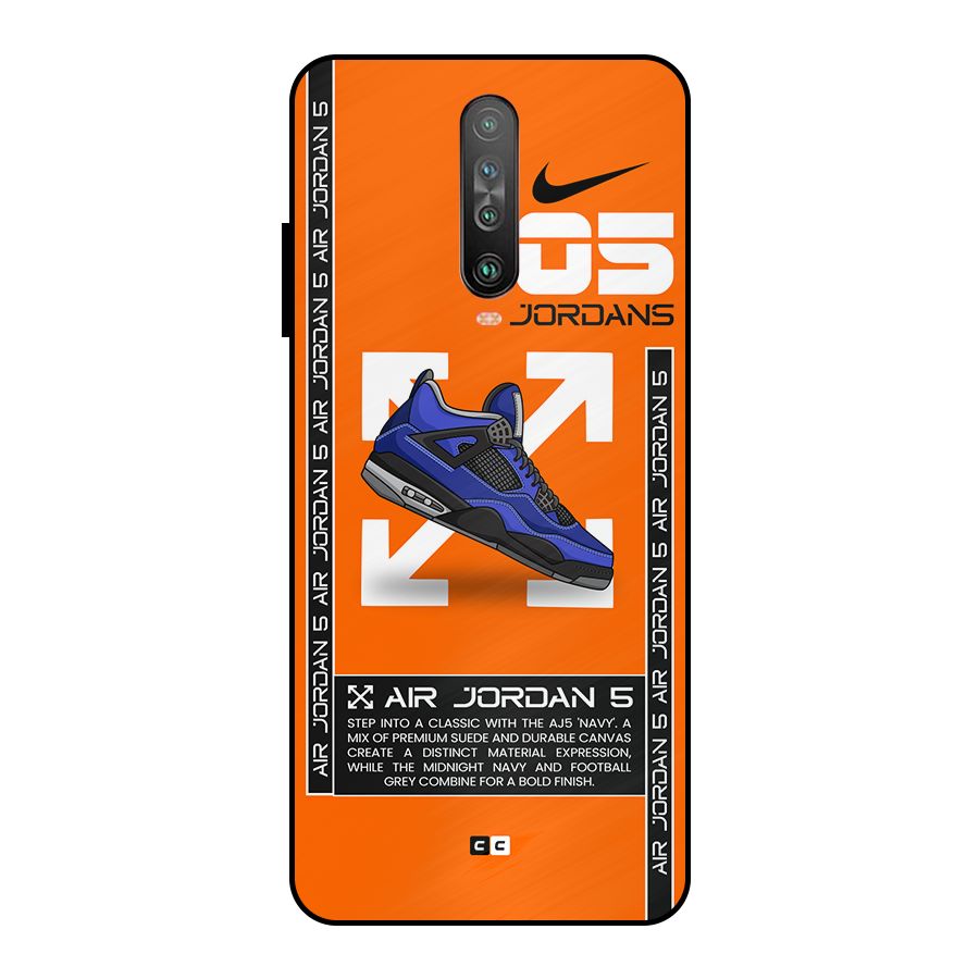 Amazing Air Shoes Metal Back Case for Poco X2