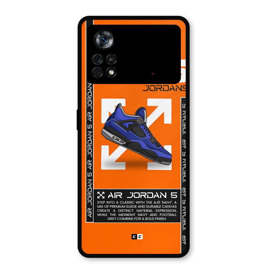 Amazing Air Shoes Metal Back Case for Poco X4 Pro 5G