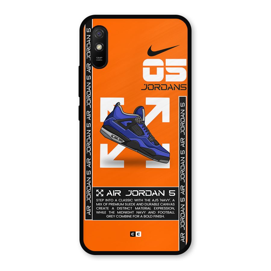 Amazing Air Shoes Metal Back Case for Redmi 9a