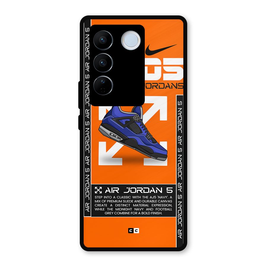 Amazing Air Shoes Metal Back Case for Vivo V27 Pro