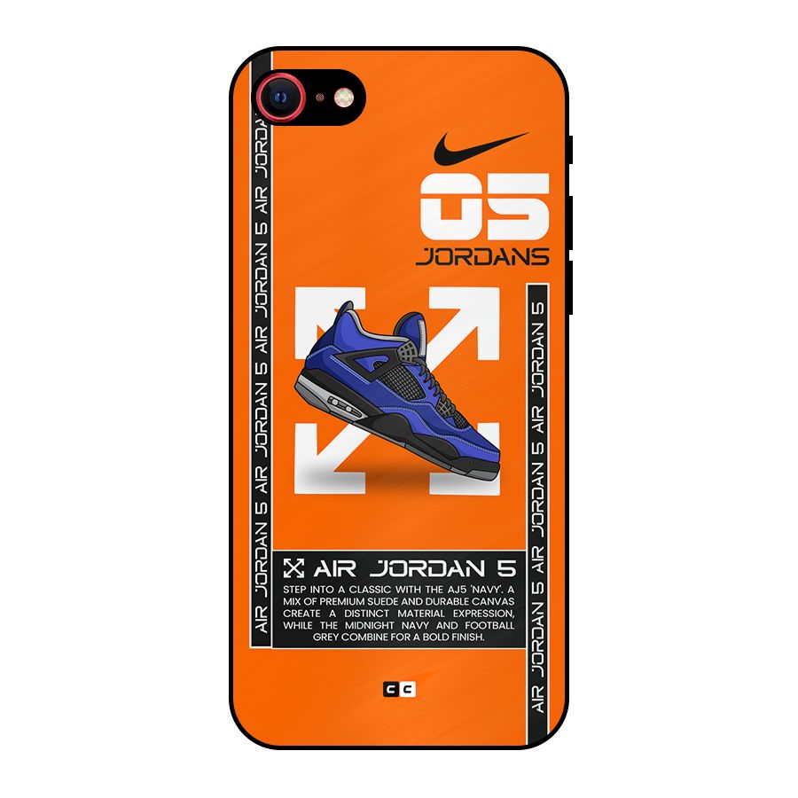 Amazing Air Shoes Metal Back Case for iPhone SE 2022