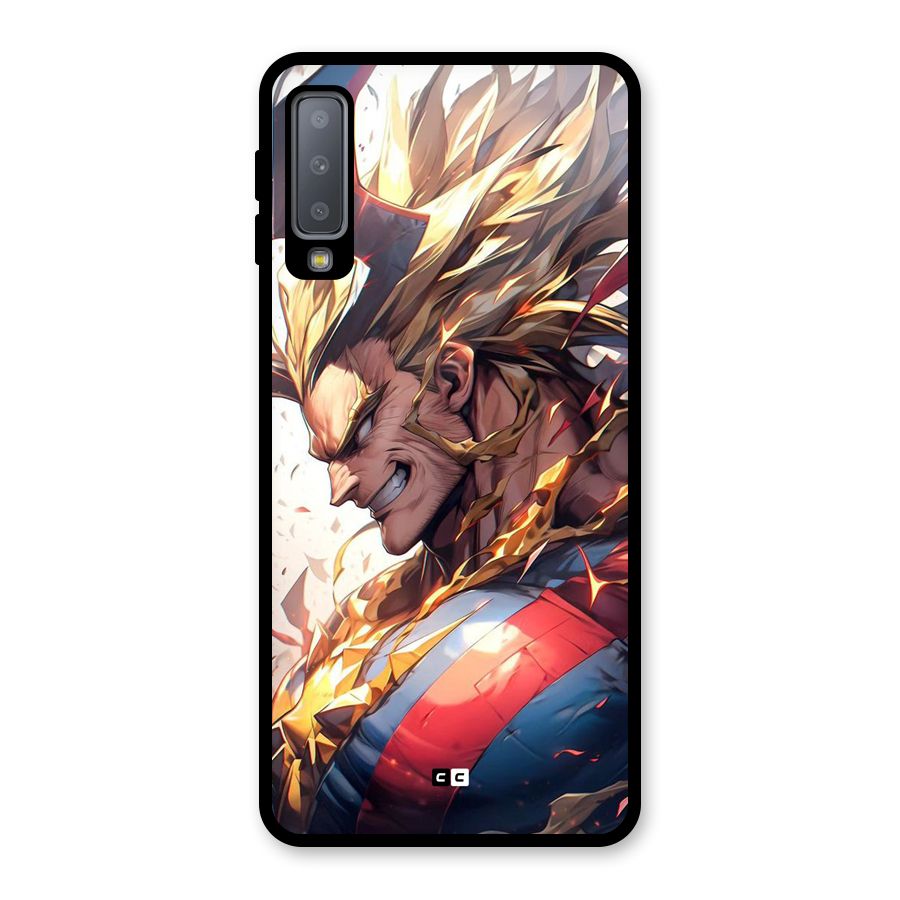 Amazing Almight Glass Back Case for Galaxy A7 (2018)