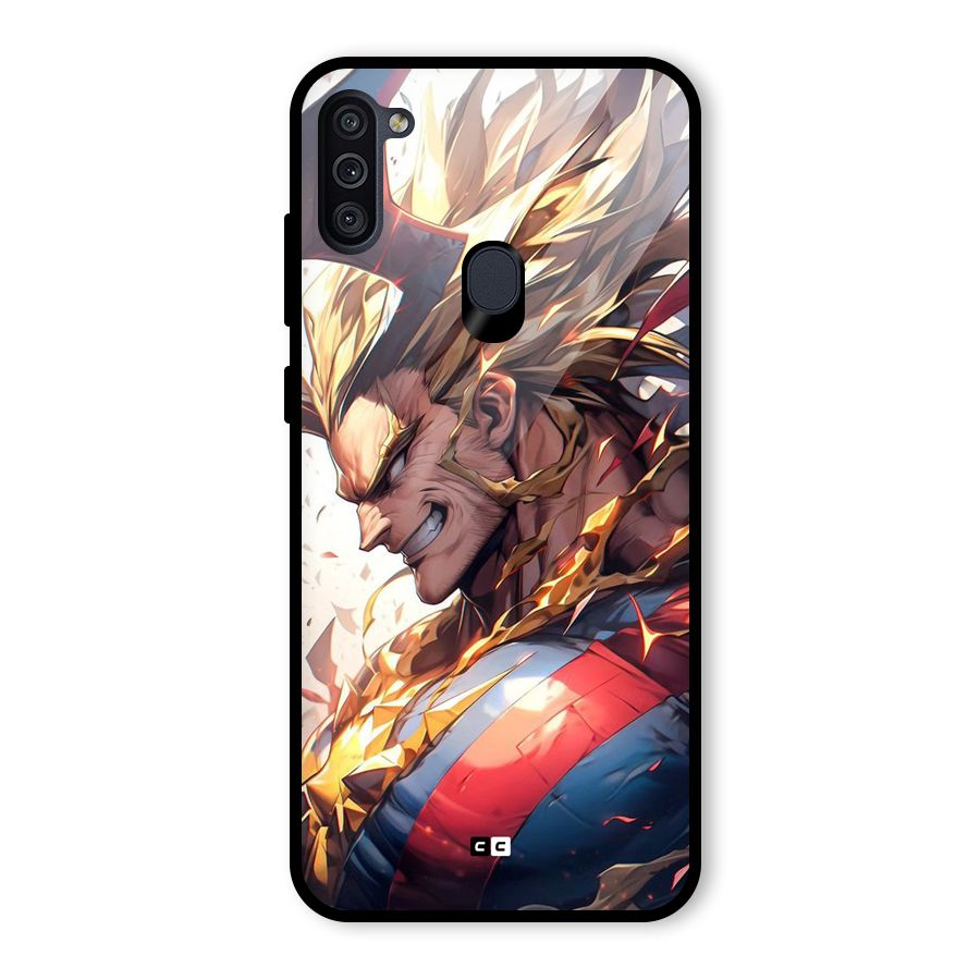 Amazing Almight Glass Back Case for Galaxy M11