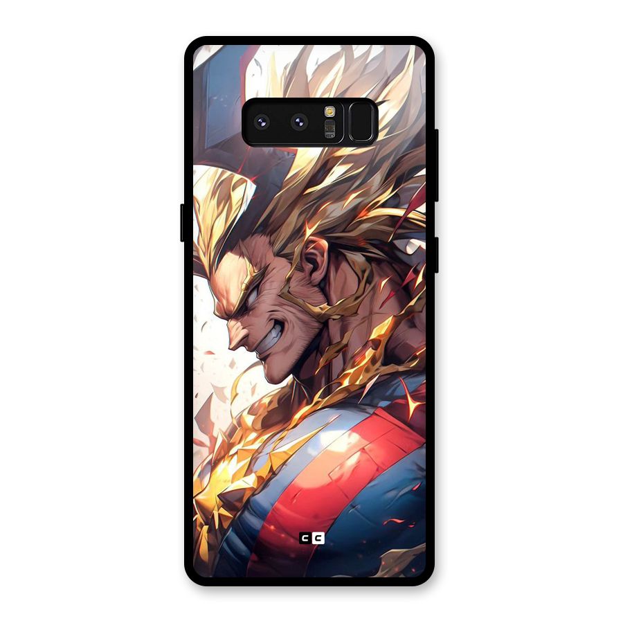 Amazing Almight Glass Back Case for Galaxy Note 8