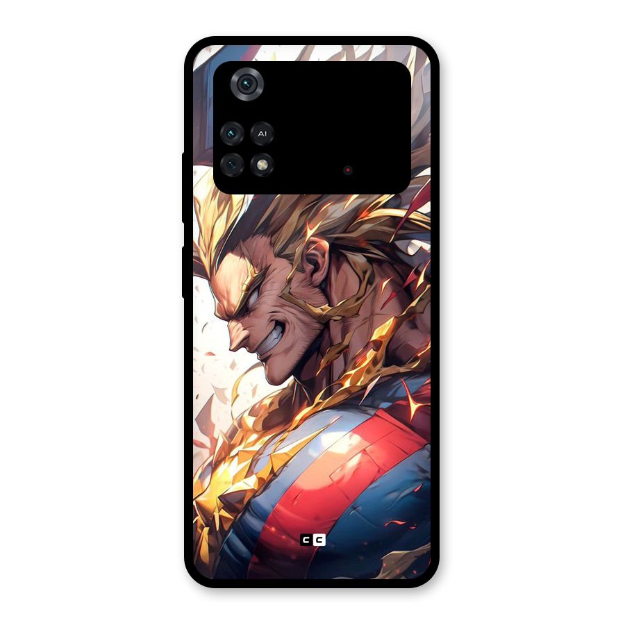Amazing Almight Glass Back Case for Poco M4 Pro 4G
