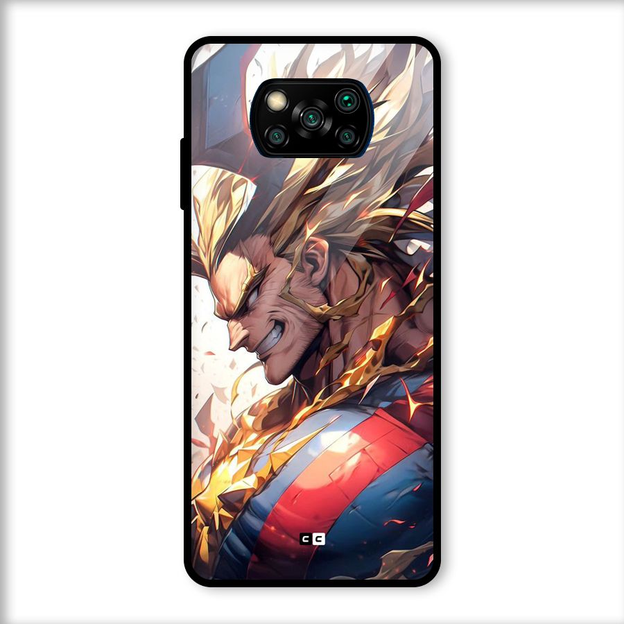 Amazing Almight Glass Back Case for Poco X3