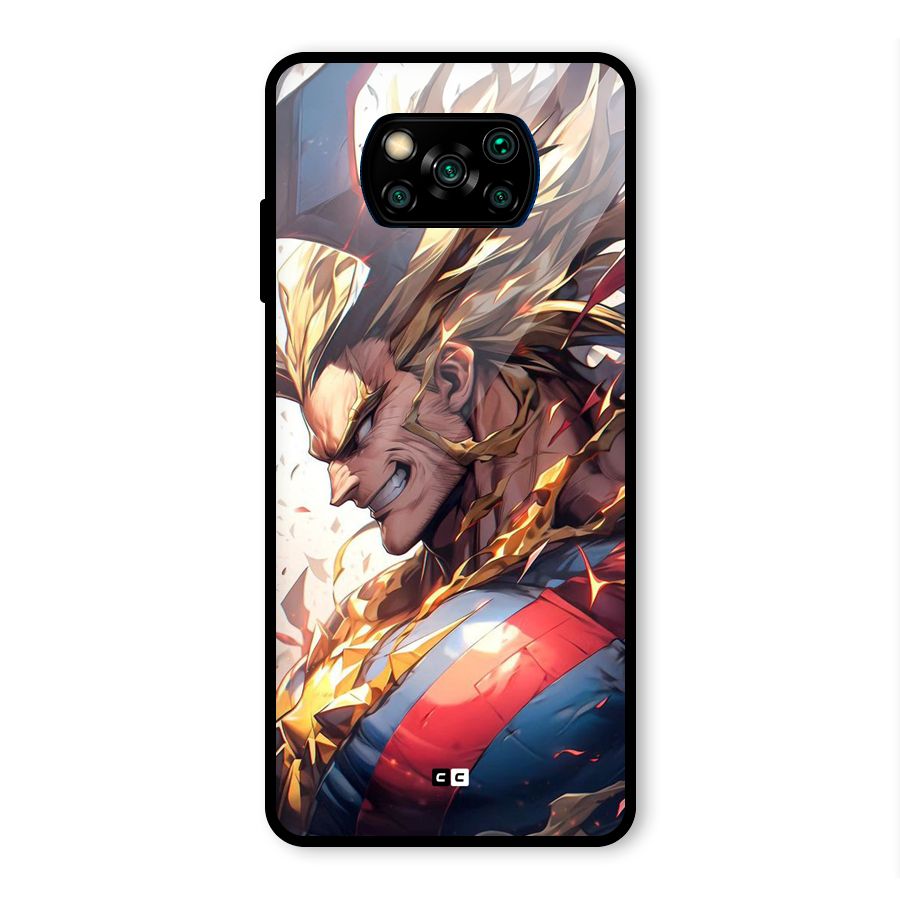 Amazing Almight Glass Back Case for Poco X3 Pro