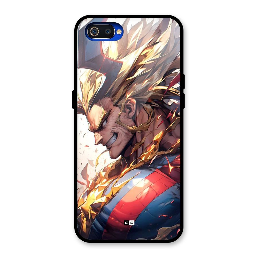 Amazing Almight Glass Back Case for Realme C2