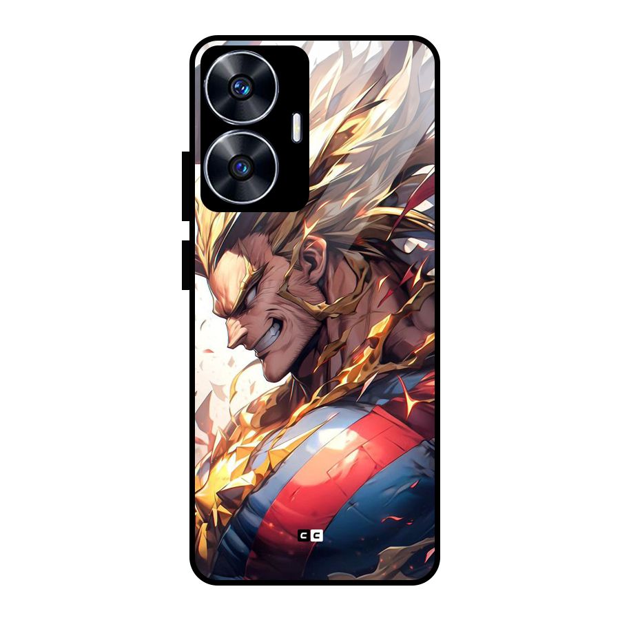 Amazing Almight Glass Back Case for Realme Narzo N55