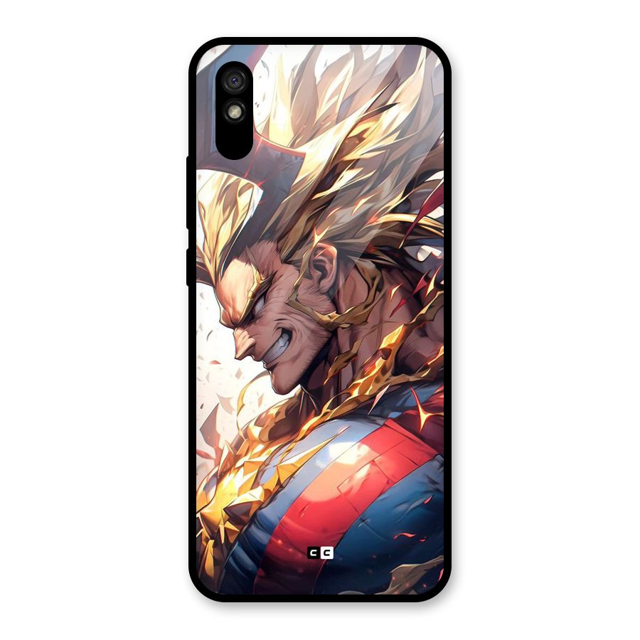 Amazing Almight Glass Back Case for Redmi 9A