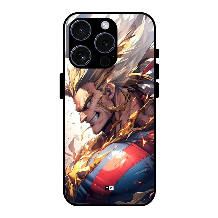 Amazing Almight Glass Back Case for iPhone 15 Pro