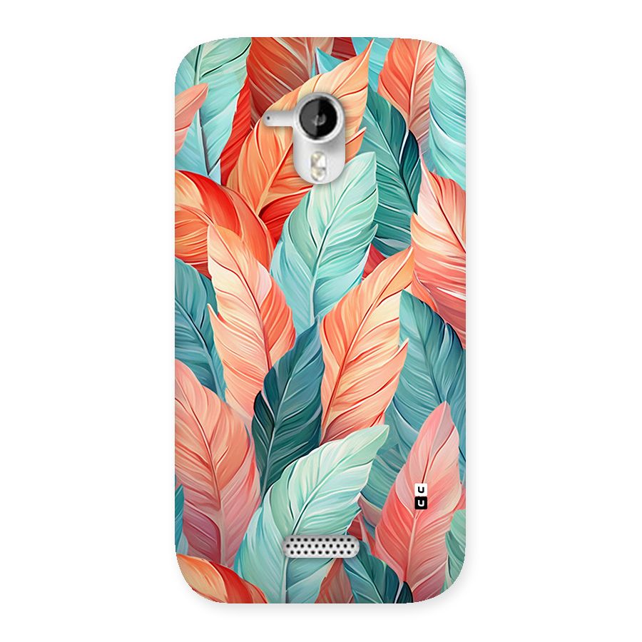 Amazing Colorful Leaves Back Case for Canvas HD A116