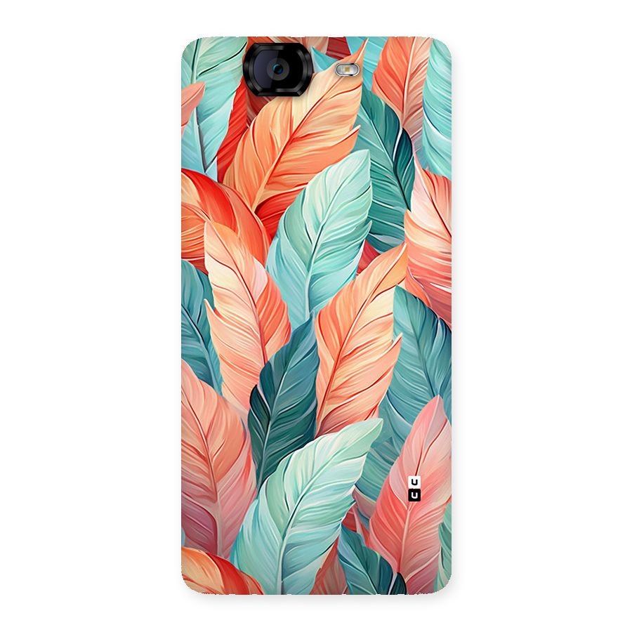 Amazing Colorful Leaves Back Case for Canvas Knight A350