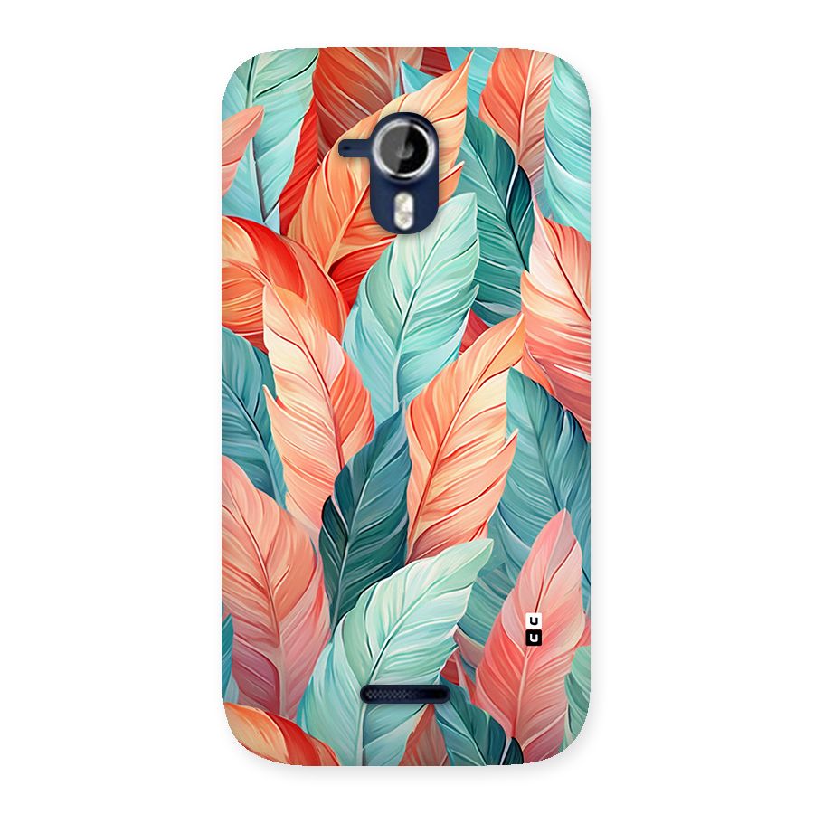 Amazing Colorful Leaves Back Case for Canvas Magnus A117