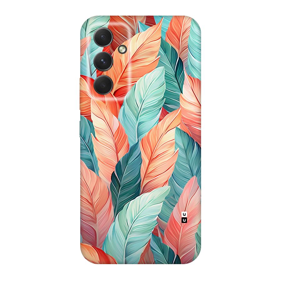 Amazing Colorful Leaves Back Case for Galaxy A54