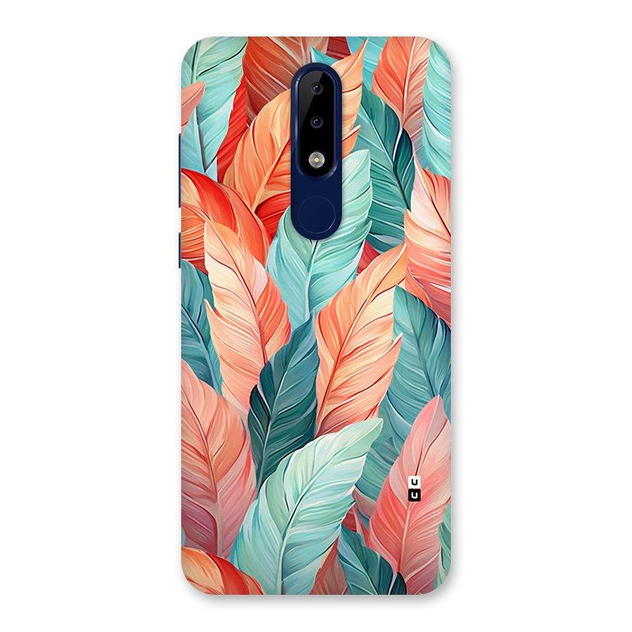 Amazing Colorful Leaves Back Case for Nokia 5.1 Plus