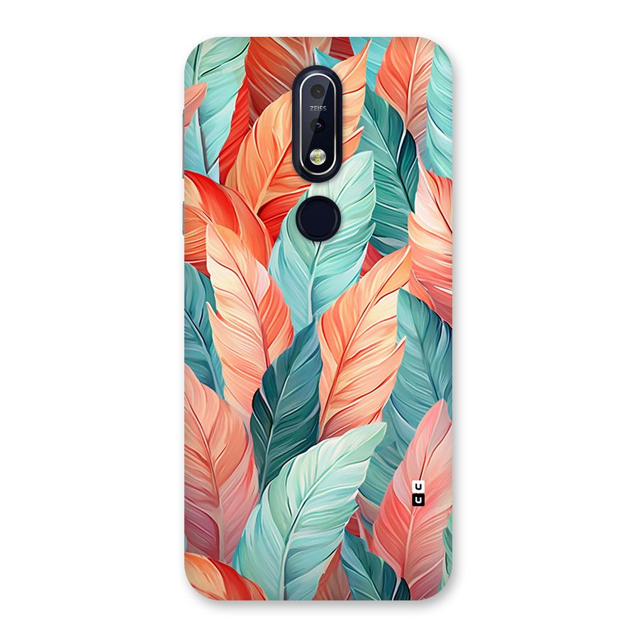 Amazing Colorful Leaves Back Case for Nokia 7.1