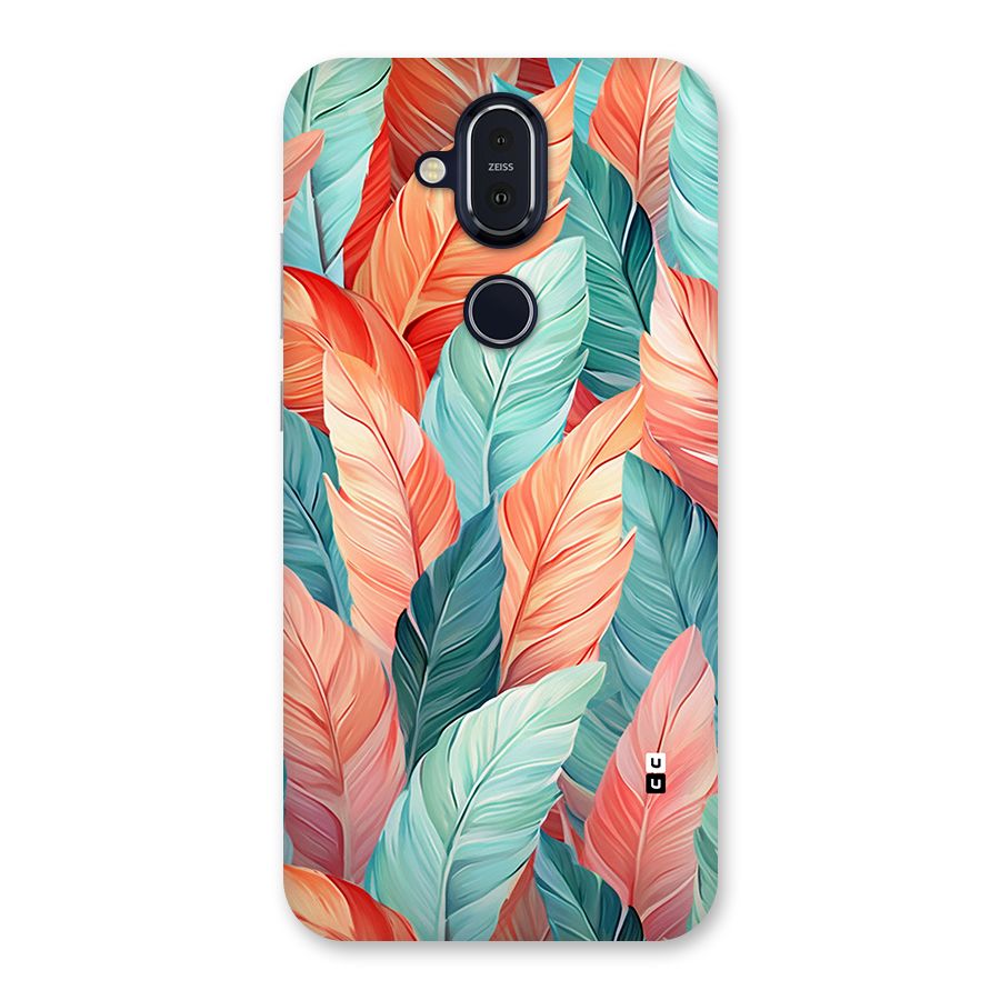 Amazing Colorful Leaves Back Case for Nokia 8.1