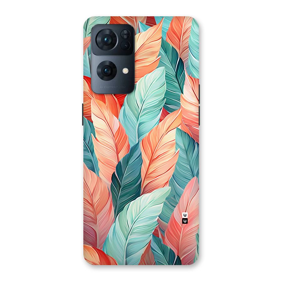 Amazing Colorful Leaves Back Case for Oppo Reno7 Pro 5G