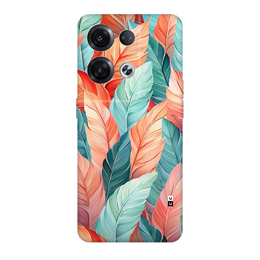 Amazing Colorful Leaves Back Case for Oppo Reno8 Pro 5G
