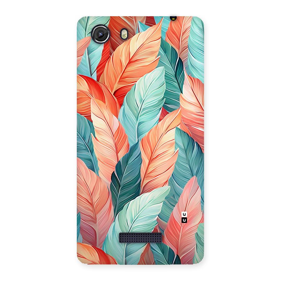 Amazing Colorful Leaves Back Case for Unite 3