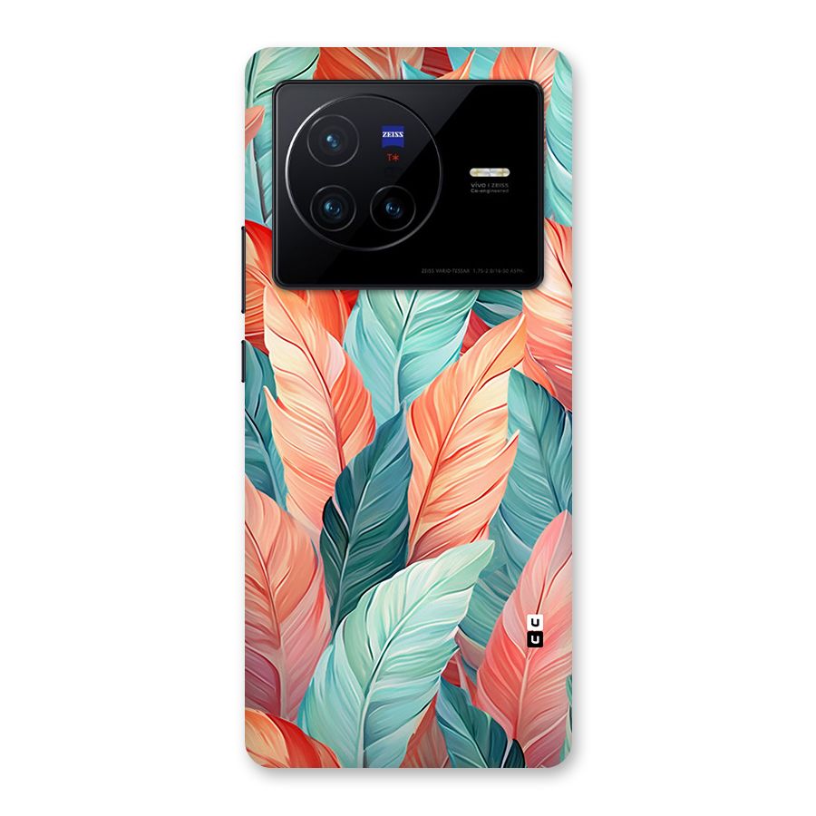 Amazing Colorful Leaves Back Case for Vivo X80