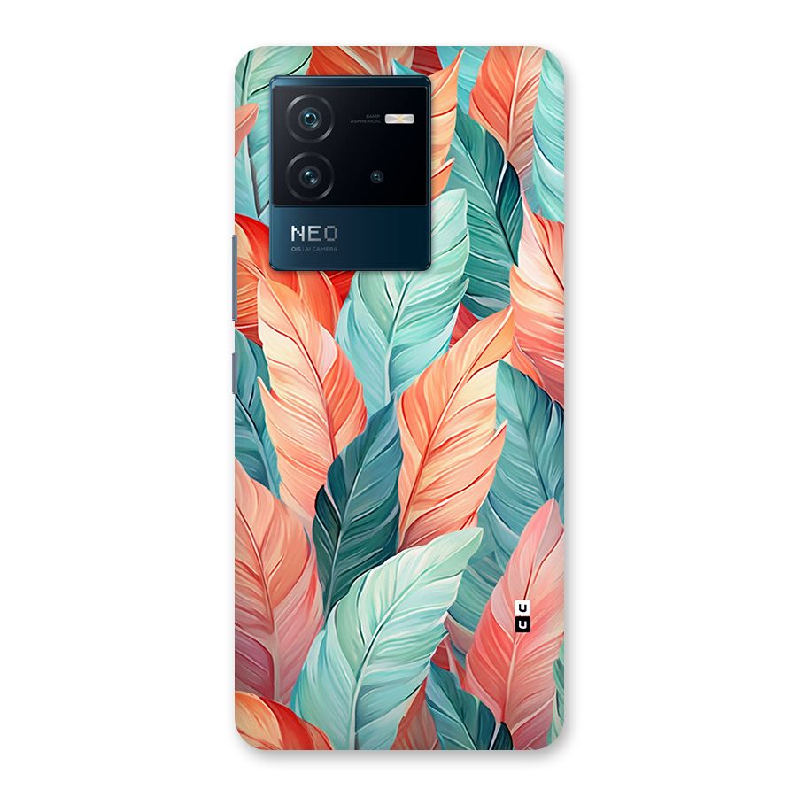 Amazing Colorful Leaves Back Case for Vivo iQOO Neo 6 5G