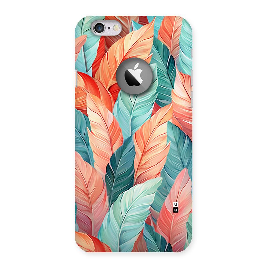 Amazing Colorful Leaves Back Case for iPhone 6 Logo Cut