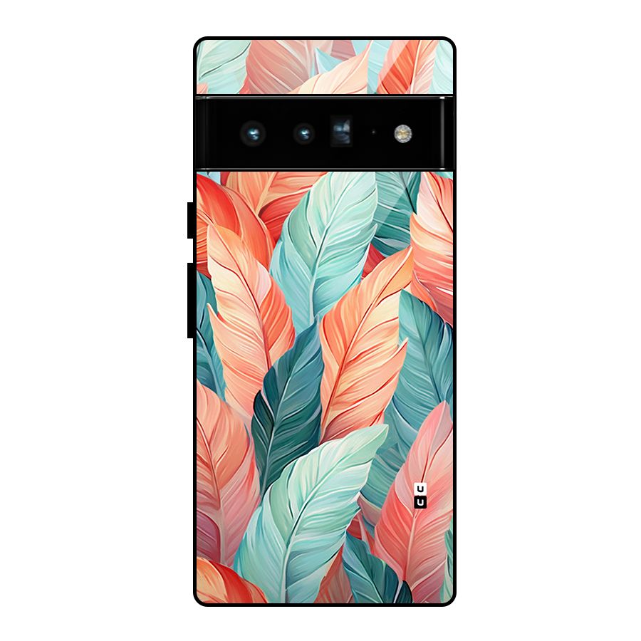 Amazing Colorful Leaves Glass Back Case for Google Pixel 6 Pro