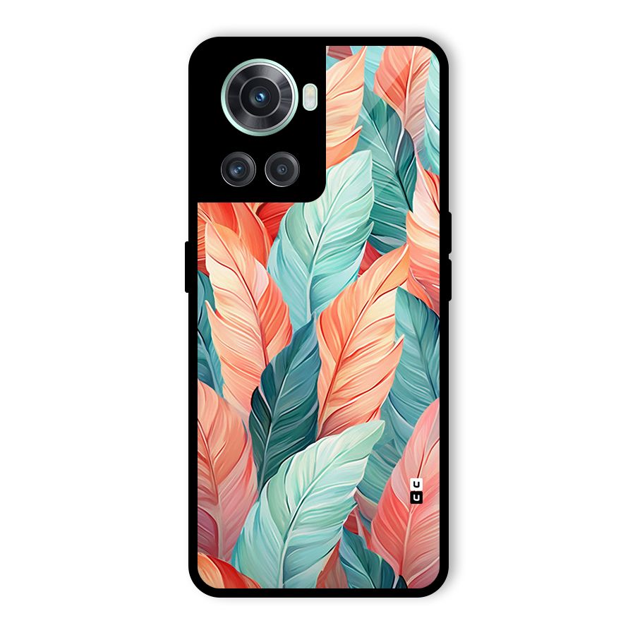 Amazing Colorful Leaves Glass Back Case for OnePlus 10R