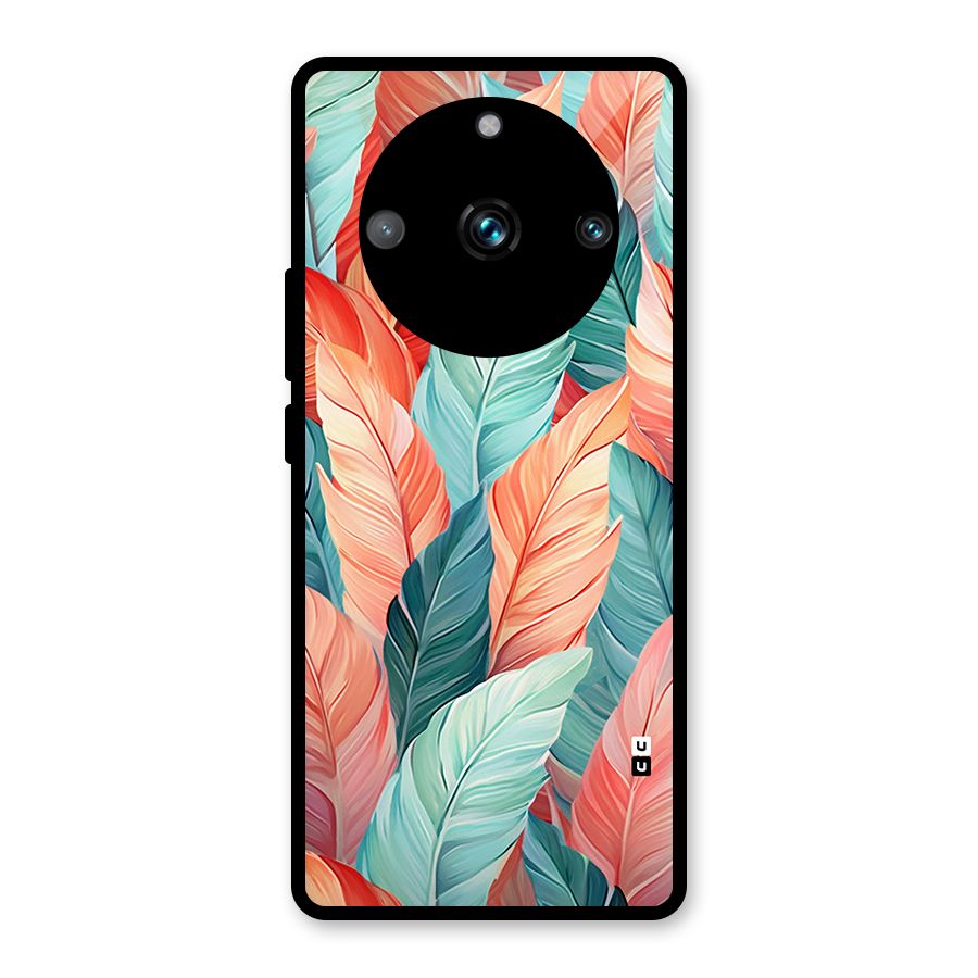 Amazing Colorful Leaves Glass Back Case for Realme 11 Pro Plus
