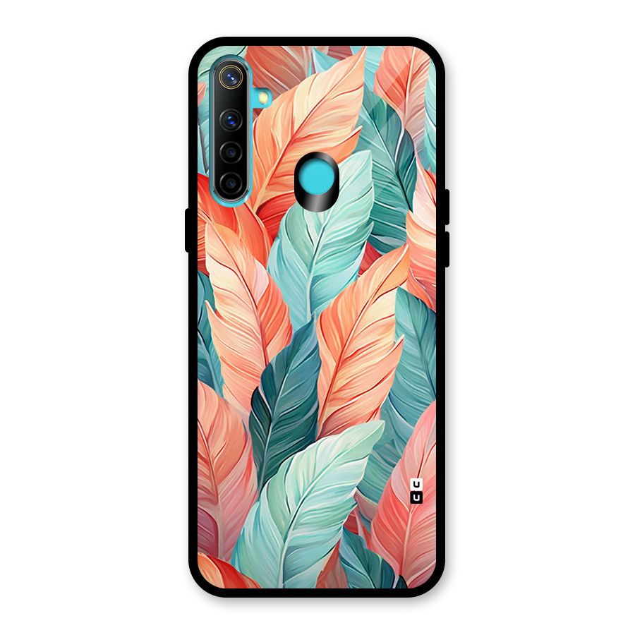 Amazing Colorful Leaves Glass Back Case for Realme 5
