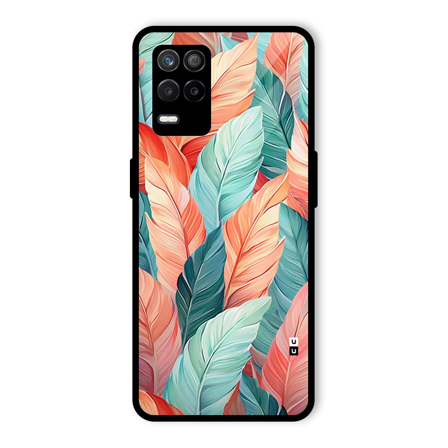 Amazing Colorful Leaves Glass Back Case for Realme 9 5G