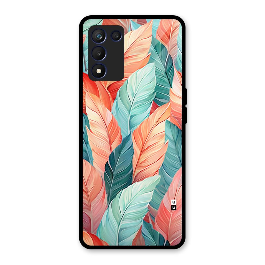 Amazing Colorful Leaves Glass Back Case for Realme 9 5G Speed