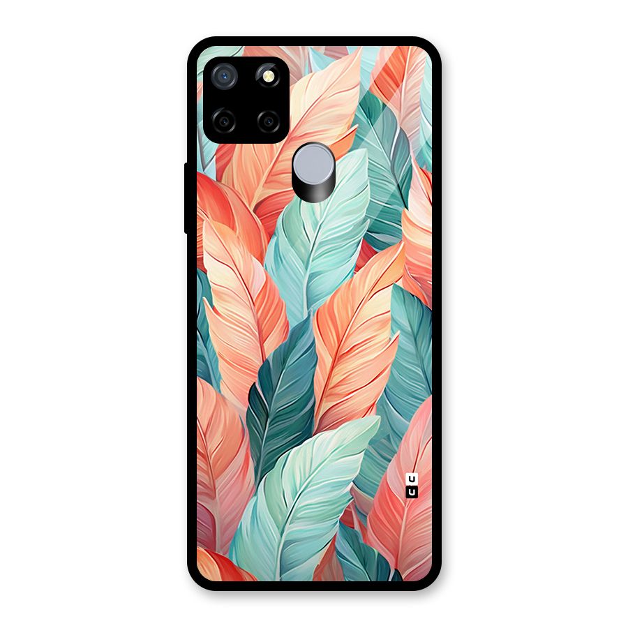 Amazing Colorful Leaves Glass Back Case for Realme C15